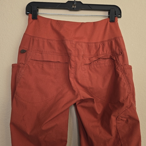 Prana Kanab Clay Rust Orange Organic Cotton Blend Jogger Hiking Pants Sz S - Picture 10 of 16